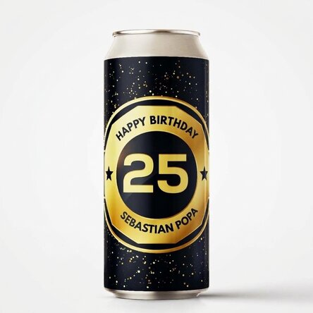 Pivo v plechovce s vlastním textem – Birthday Beer