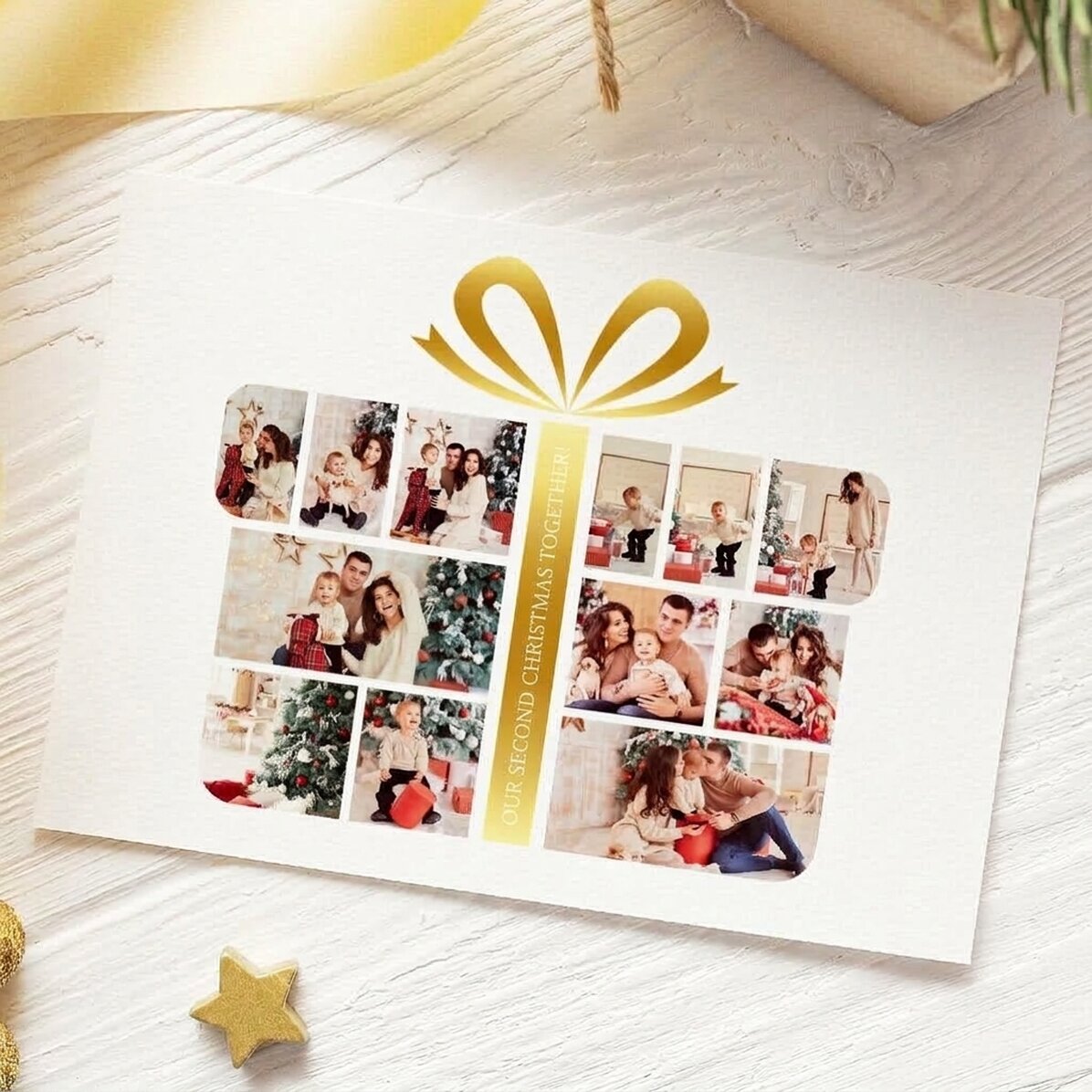 Personalizované magnetické přání s 12 fotografiemi a textem – Gift Box