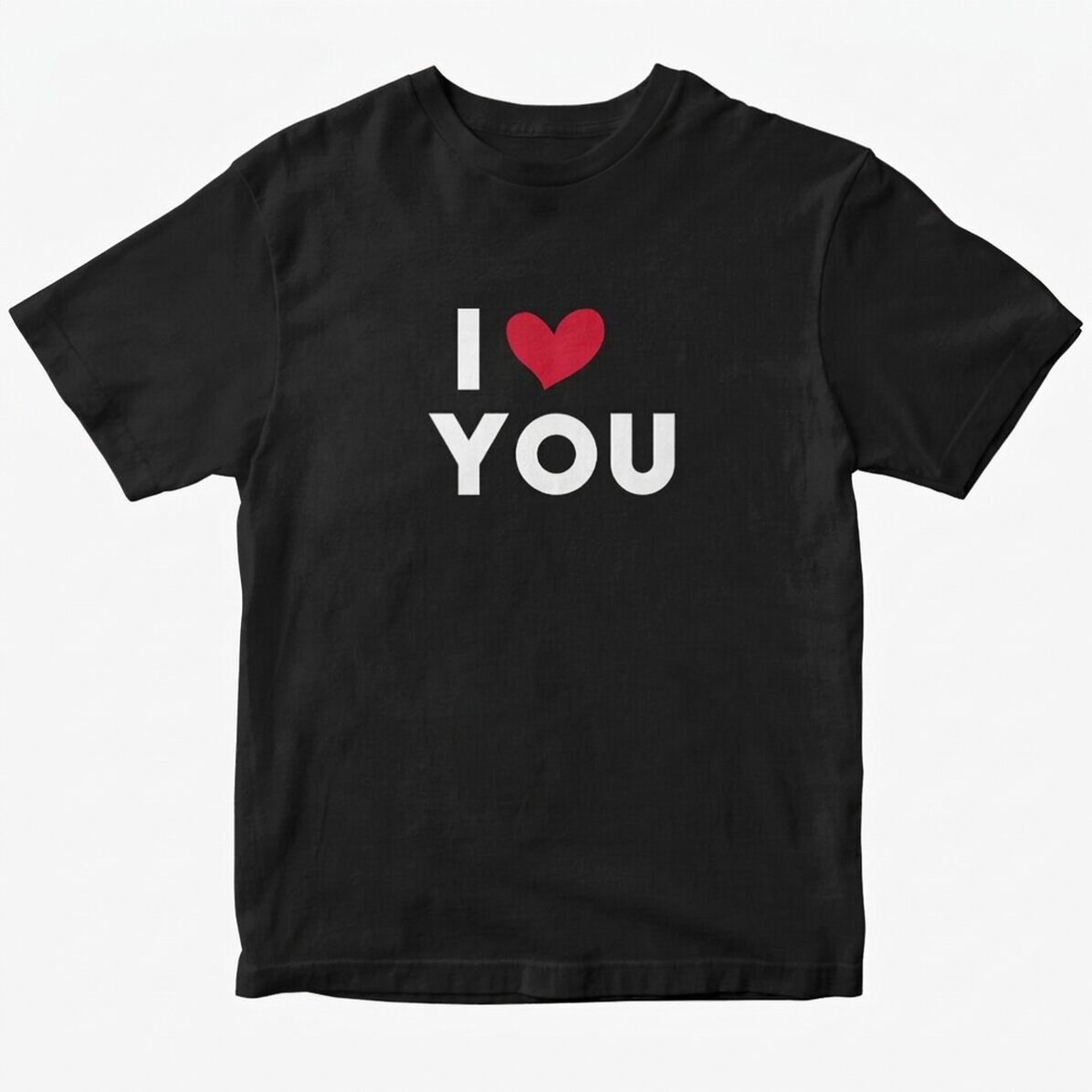 Bavlněné tričko s vlastním nápisem – I love...