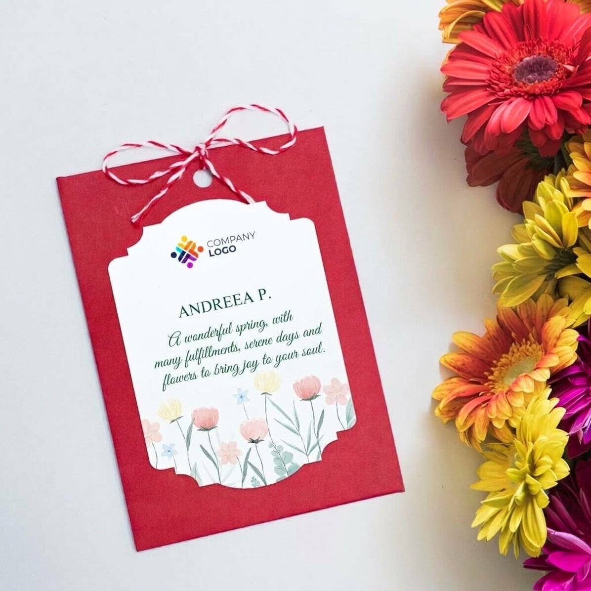 Zasaditelný martisor s vlastním logem a vzkazem