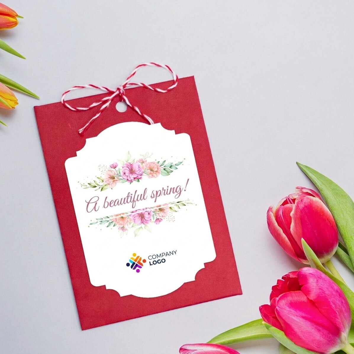 Personalizovaný Martisor k zasazení s logem a vzkazem – Krásné jaro!