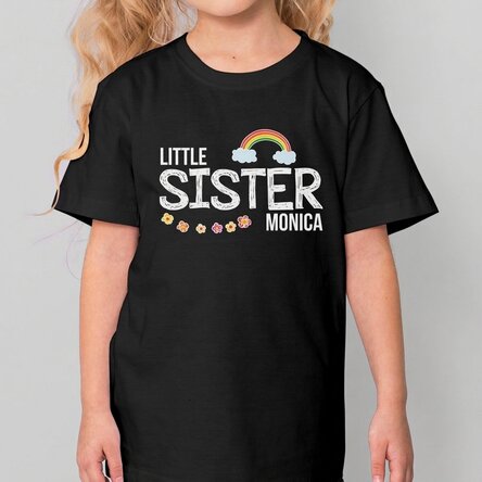 Dětské bavlněné tričko s vlastním nápisem – Sister