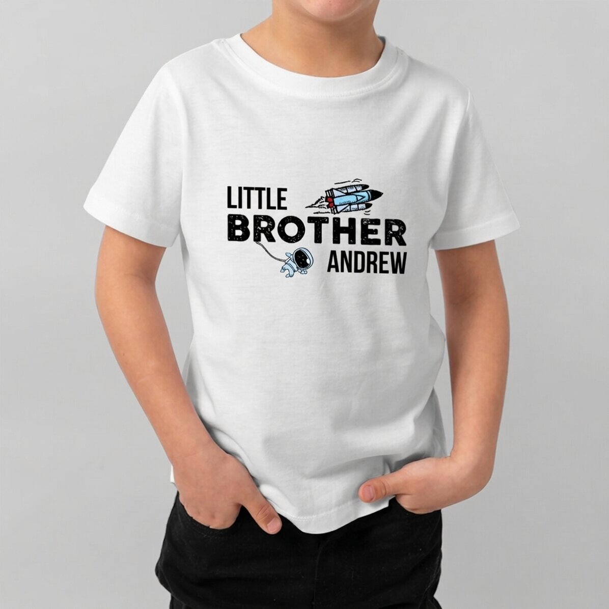 Dětské bavlněné tričko s vlastním textem – Brother