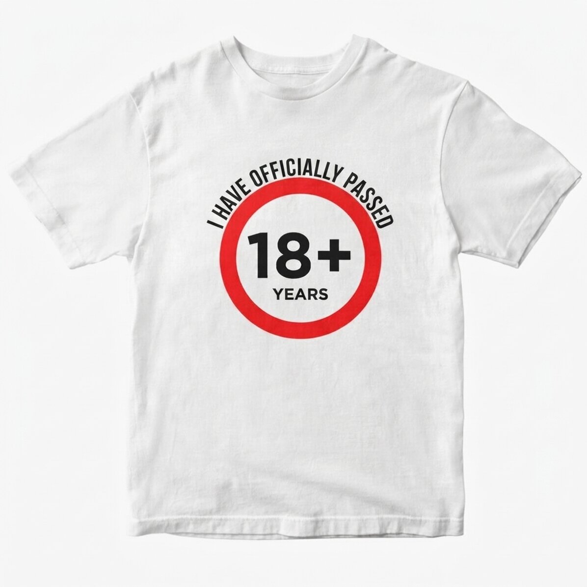 Bavlněné tričko s vlastním nápisem – 18 let