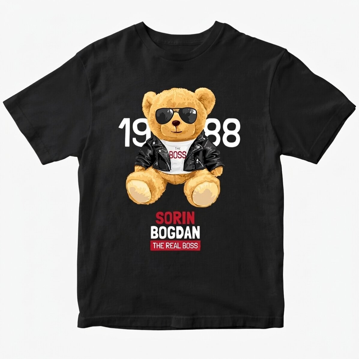 Bavlněné tričko s vlastním nápisem – Like a boss