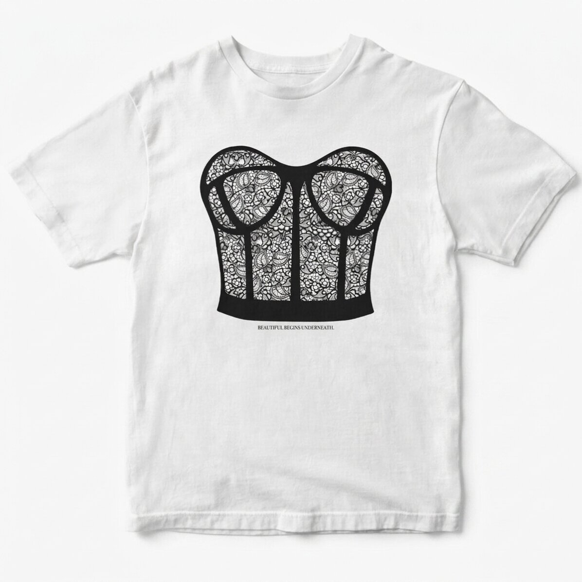 Bavlněné tričko s vlastním textem – Corset