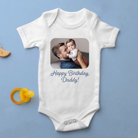 Dětské body s vlastní fotografií a textem