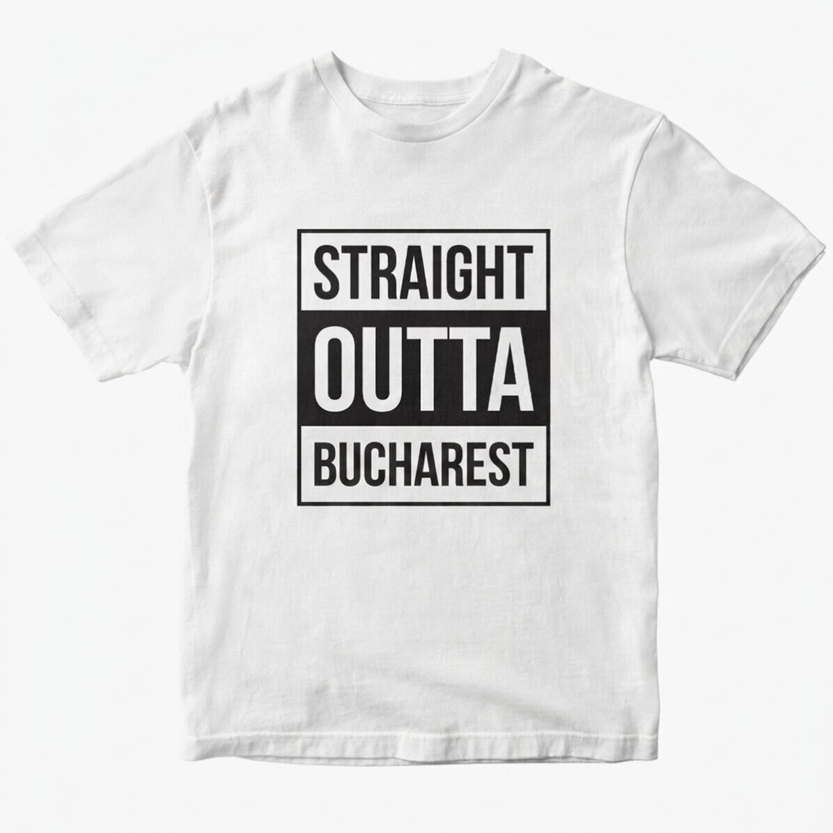 Bavlněné tričko s vlastním nápisem – Straight outta
