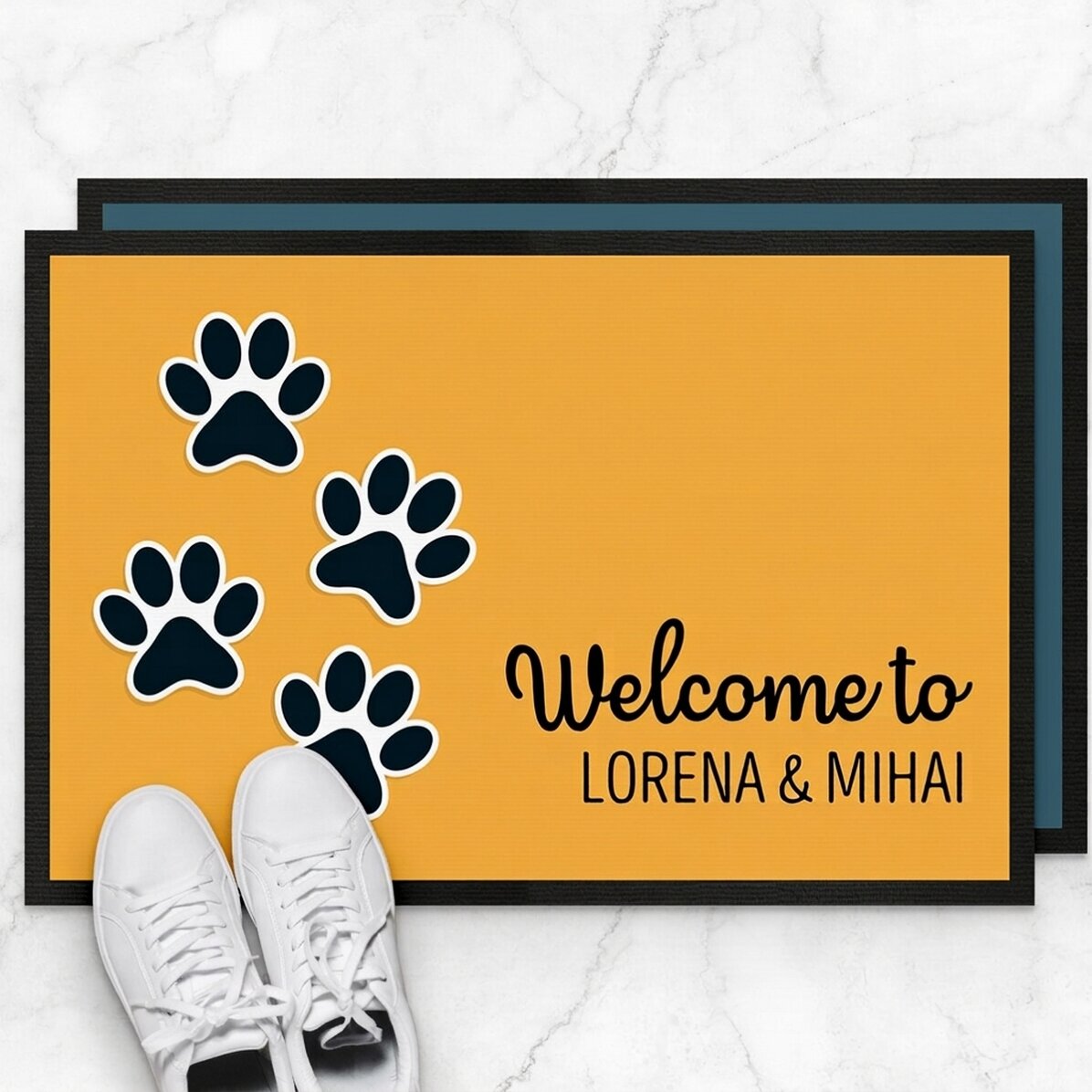 Personalizovaná rohožka s nápisem – Paws