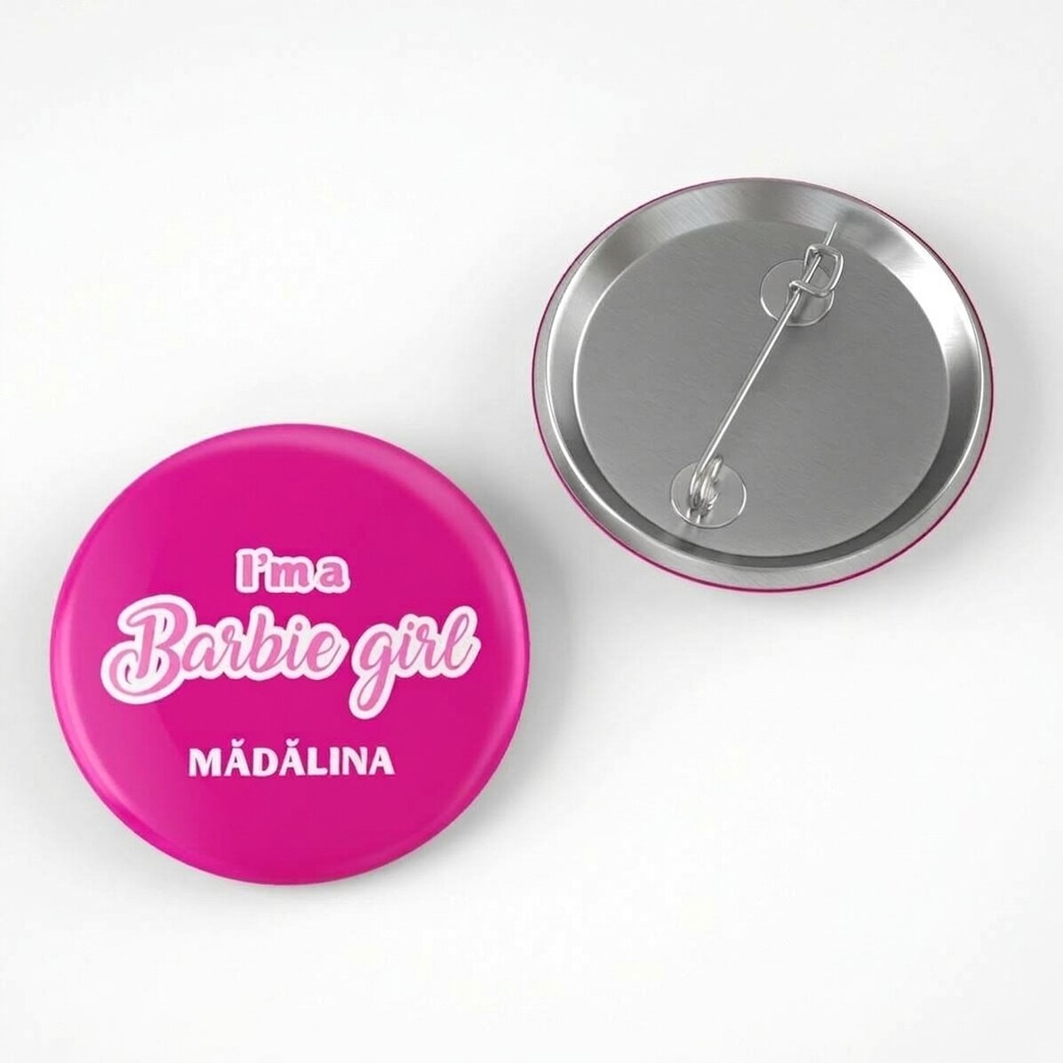 Personalizovaná placka s nápisem – Barbie girl