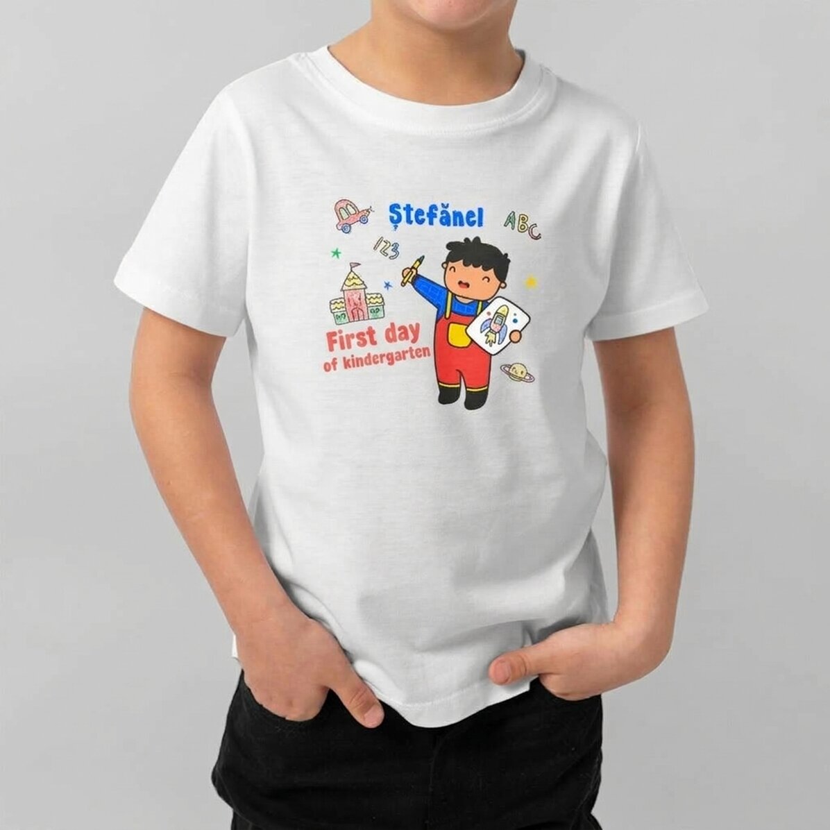 Dětské bavlněné tričko s vlastním textem – Little boy