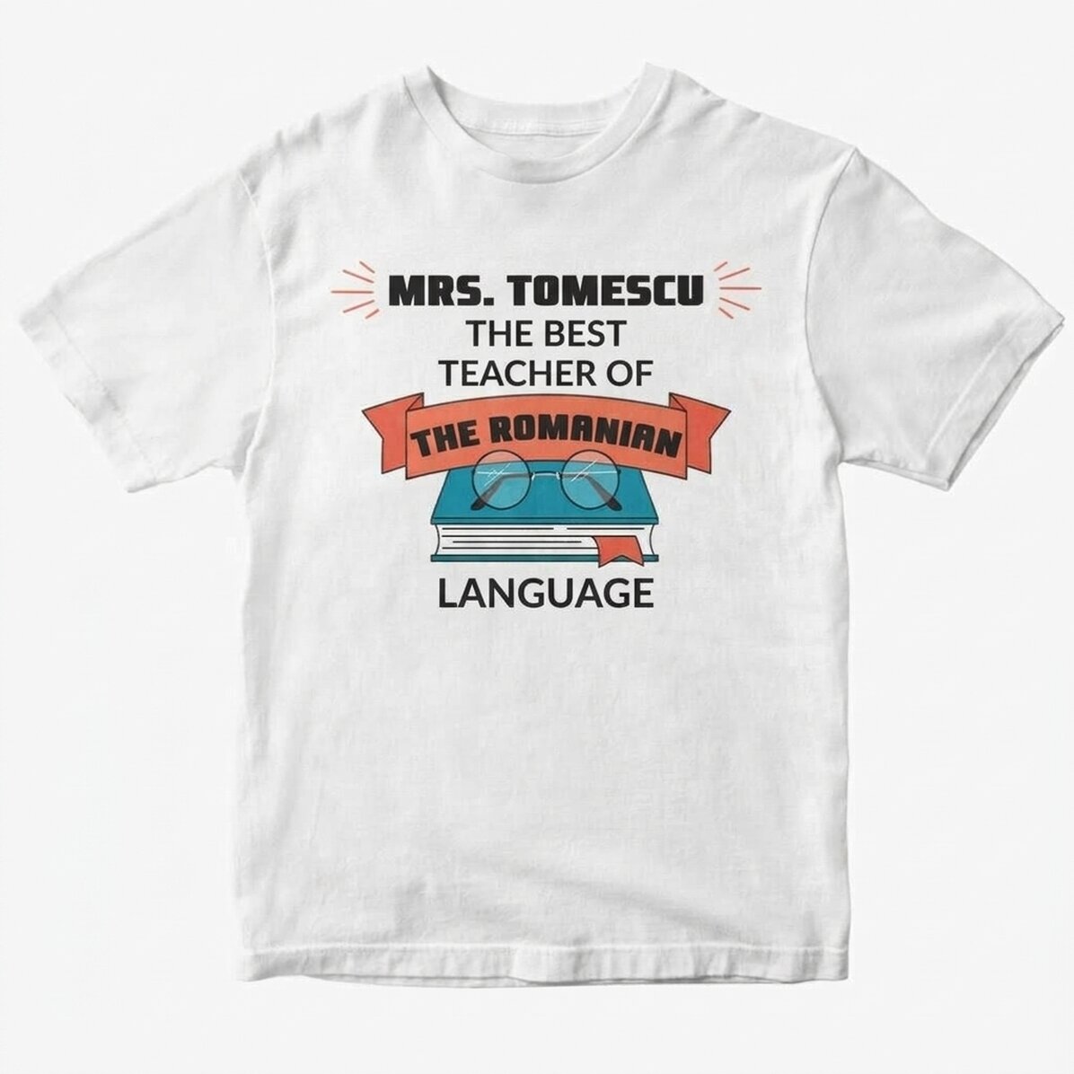 Bavlněné tričko s vlastním nápisem – Best teacher