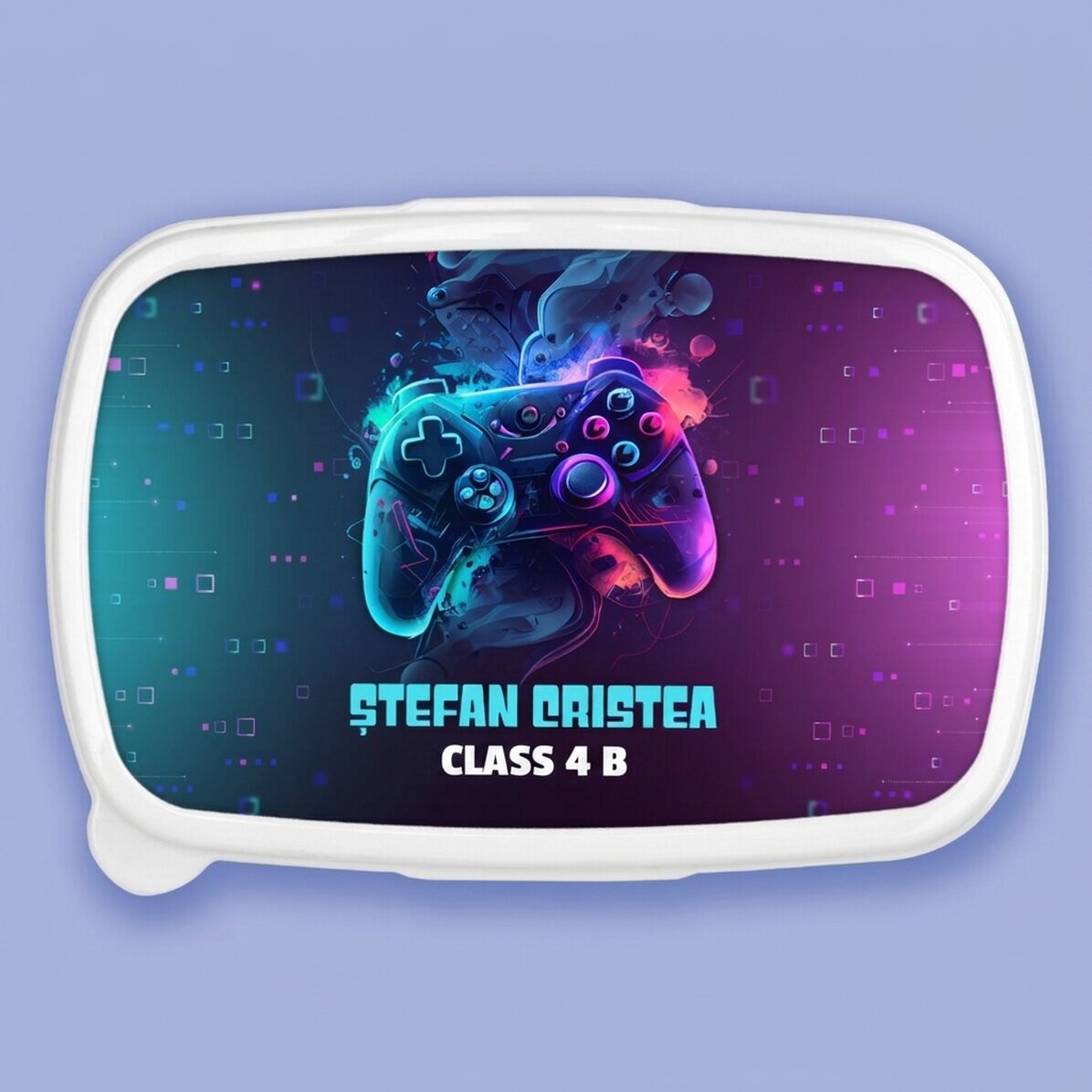 Lunch box, osobní krabička na jídlo s nápisem – Gamer