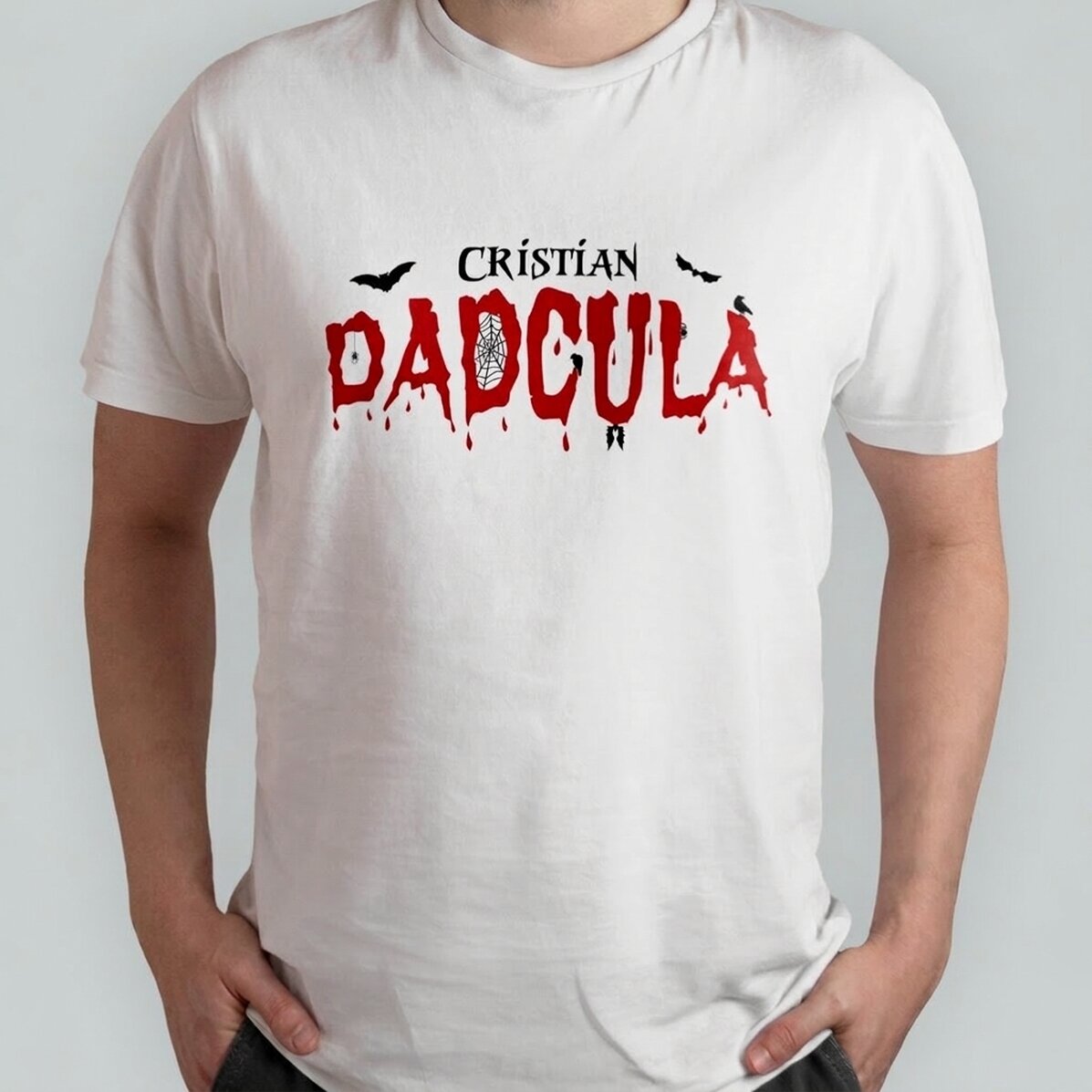Bavlněné tričko s vlastním textem – Dadcula