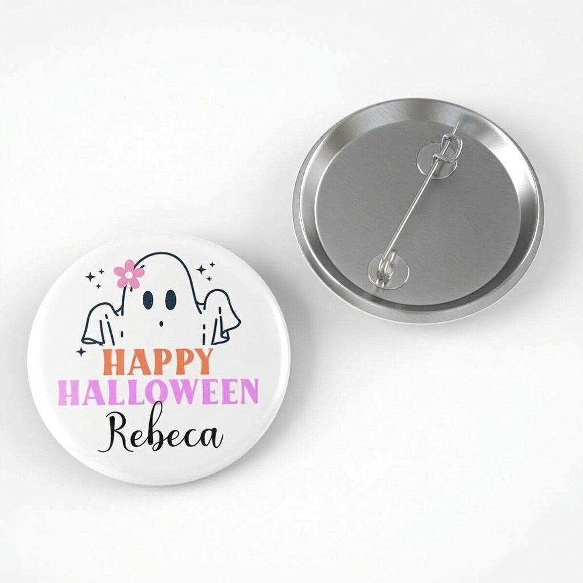 Personalizovaná placka se jménem – Roztomilý Halloween