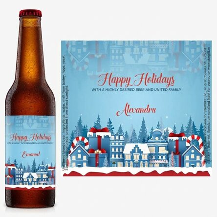 Pivo s vlastním textem – Christmas Town