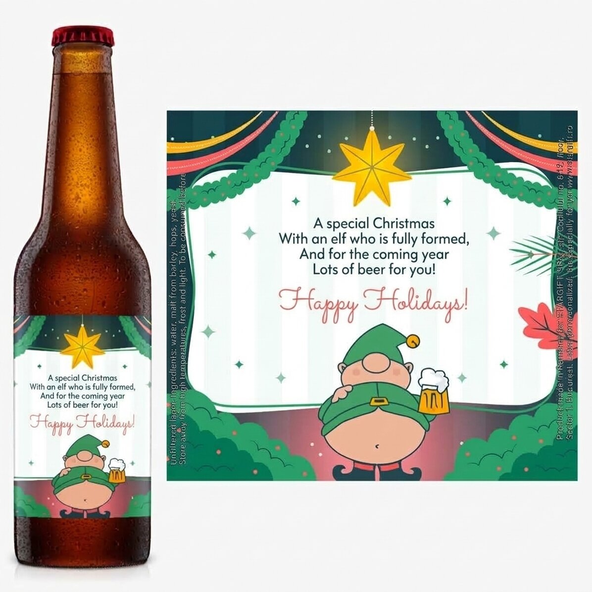 Pivo s vlastním textem – Pivovarník Elf