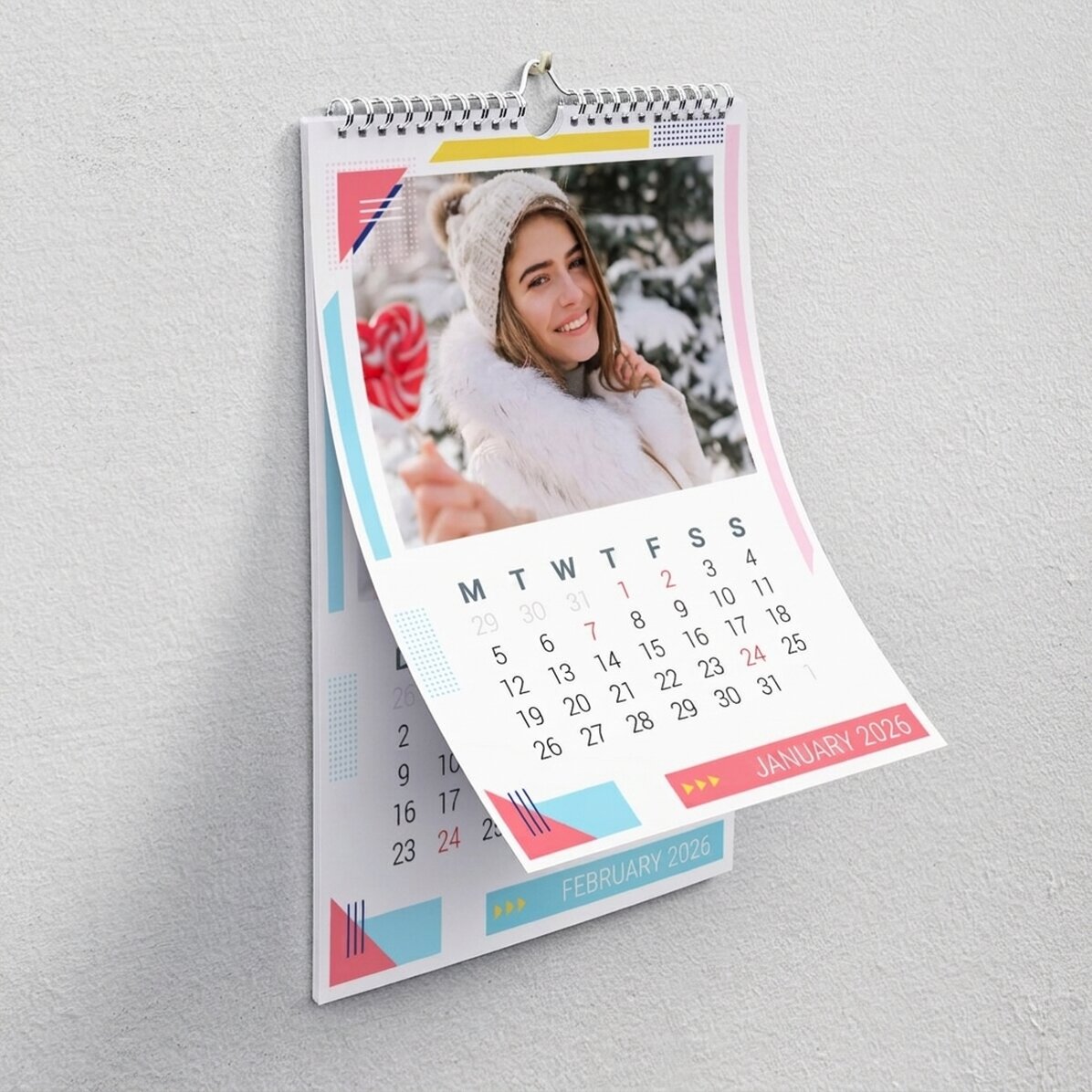 Personalizovaný kalendář s fotografiemi – Multicolor