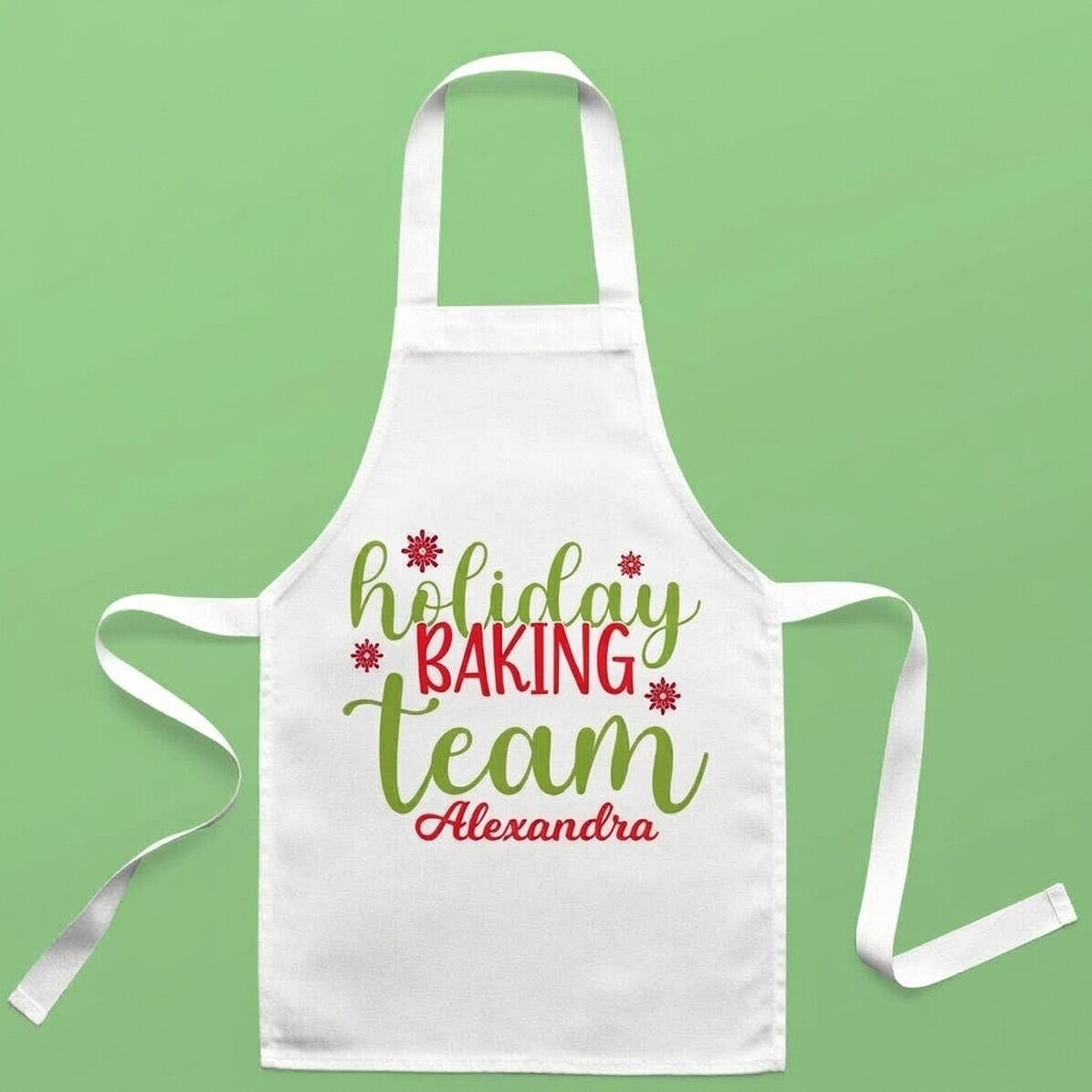 Dětská formička na pečení s vlastním textem – Holiday baking team