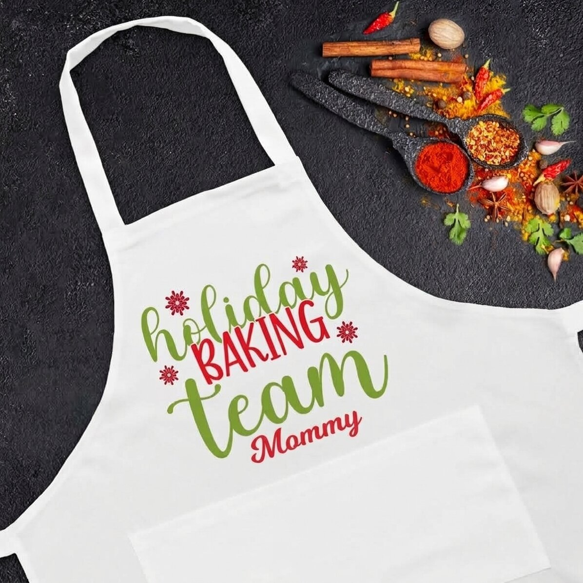 Personalizované balení s textem – Holiday baking team