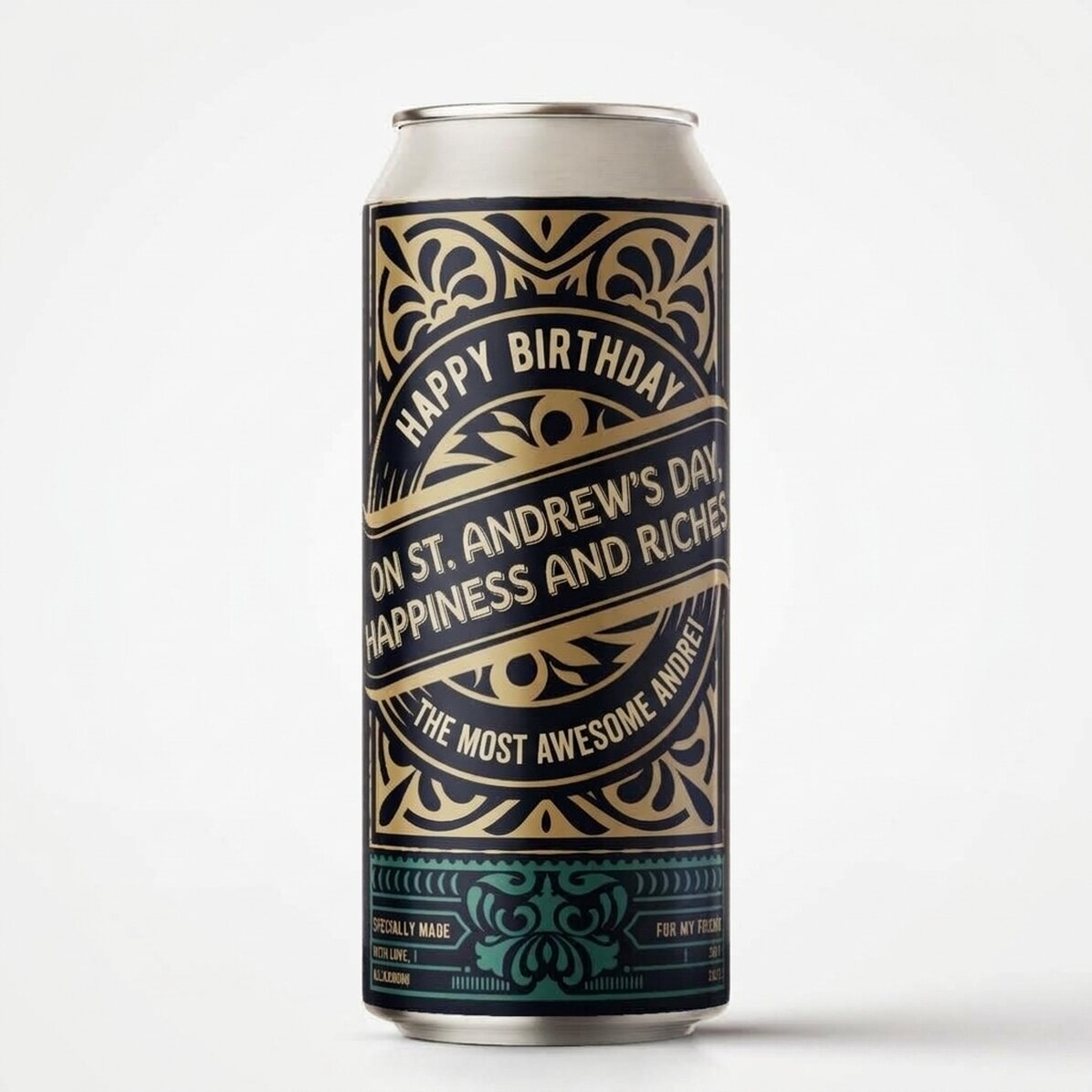 Pivo v plechovce s vlastním textem – For The Best