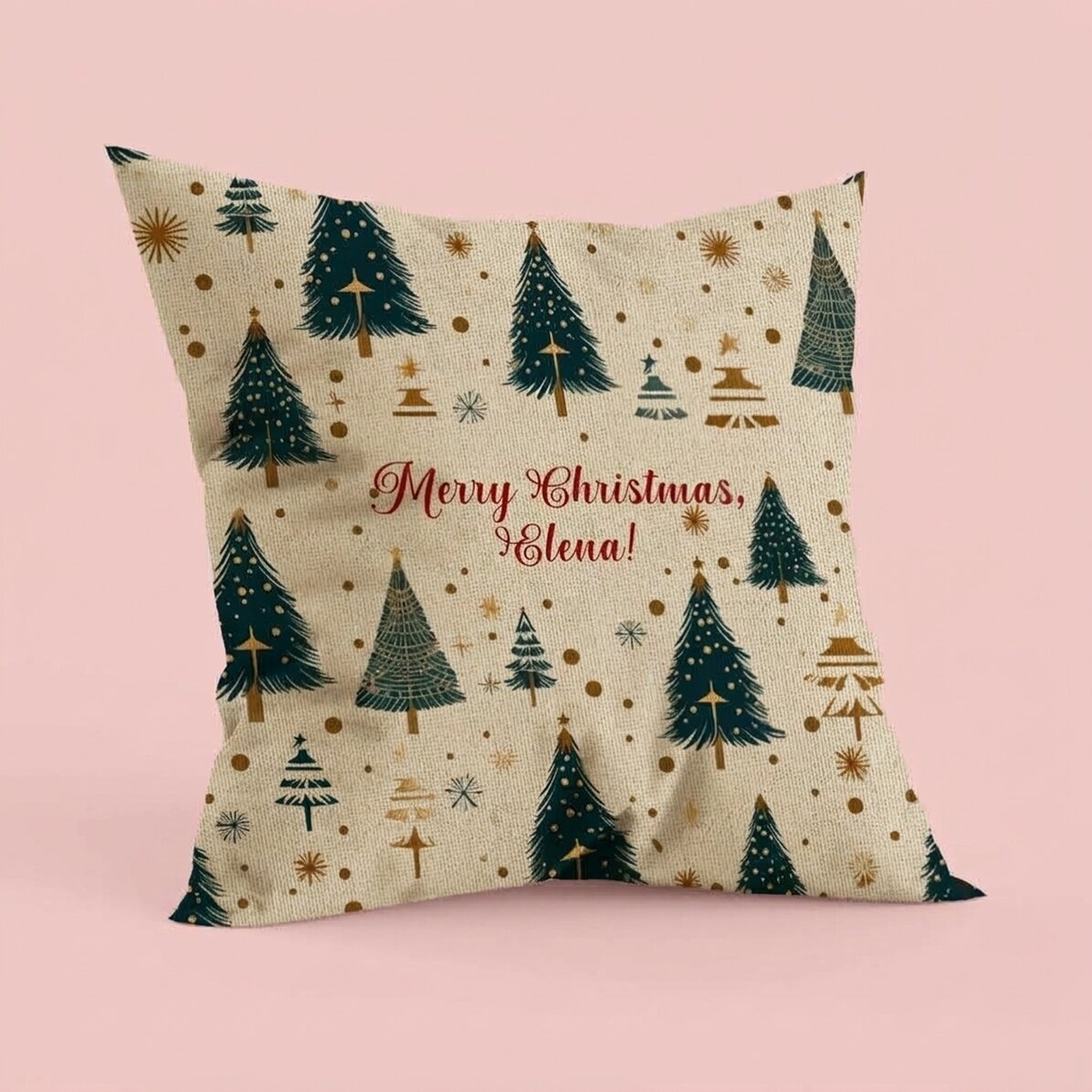 Personalizovaný polštář s nápisem – Christmas tree IN