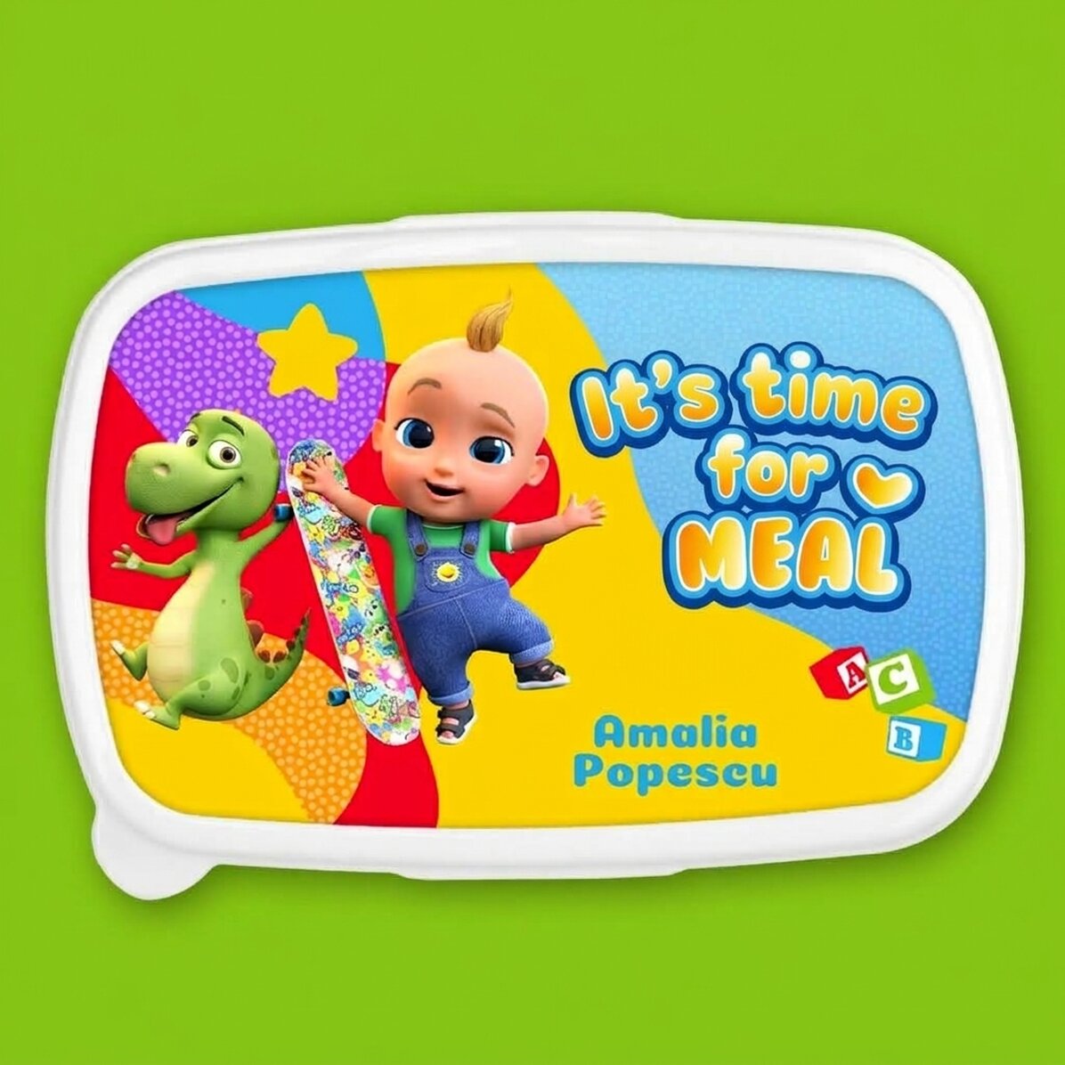 Lunch box, krabička na jídlo s vlastním jménem – Je čas na oběd s TraLaLa