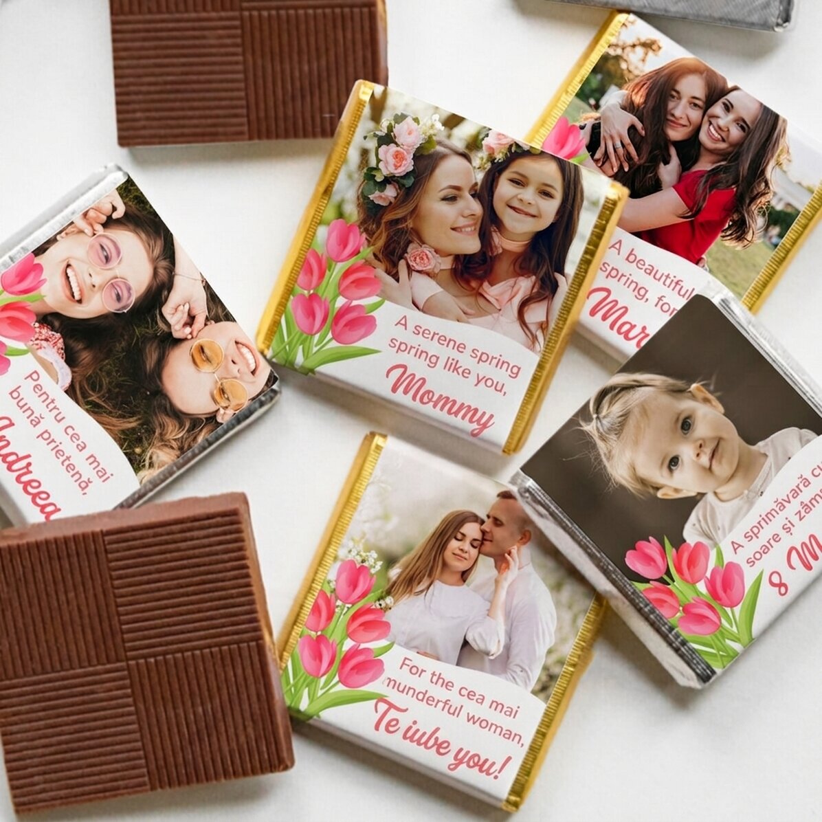 Mini čokoláda s vlastní fotografií a vzkazem – Lalele