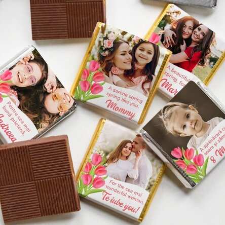 Mini čokoláda s vlastní fotografií a vzkazem – Lalele