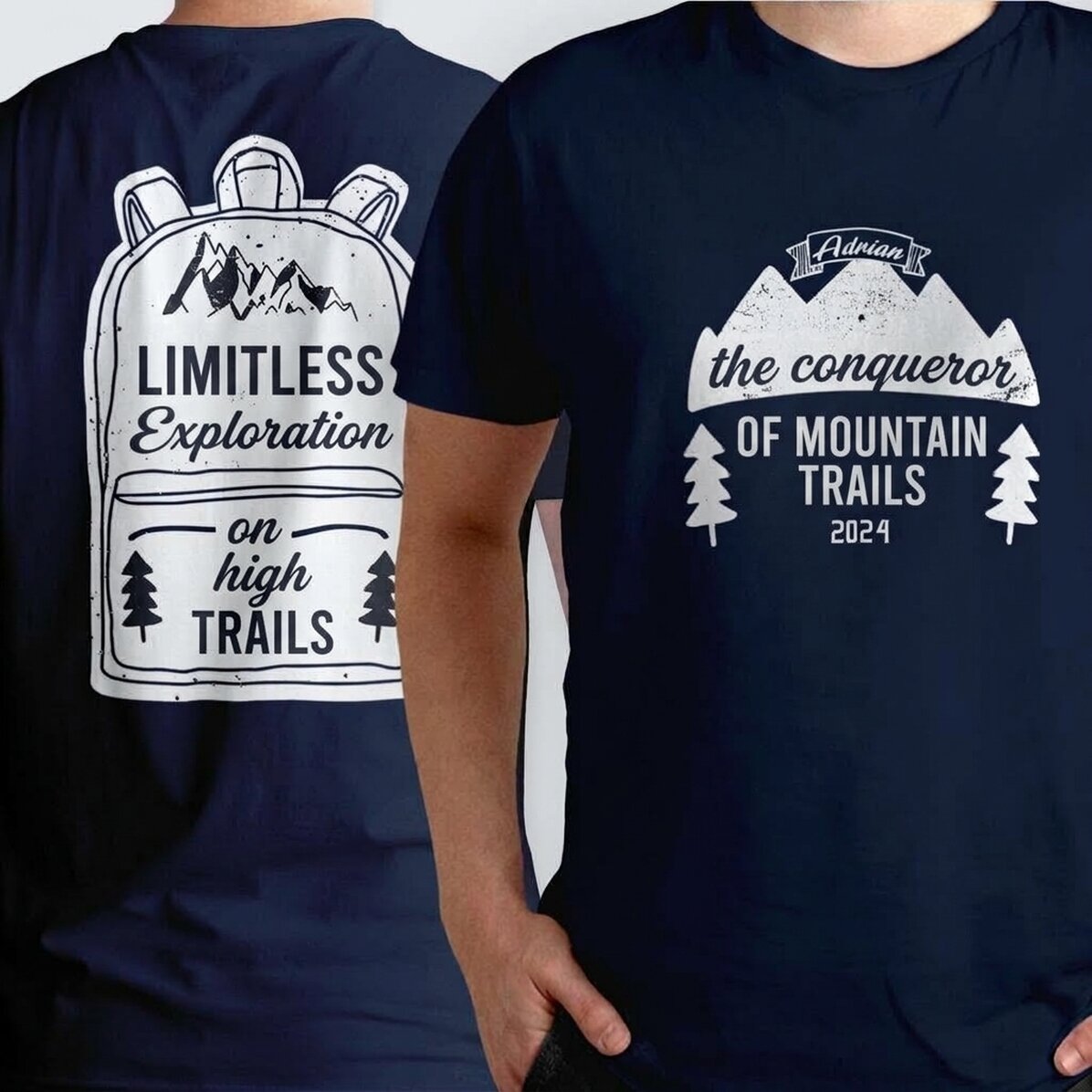 Bavlněné tričko s vlastním nápisem – Adventure