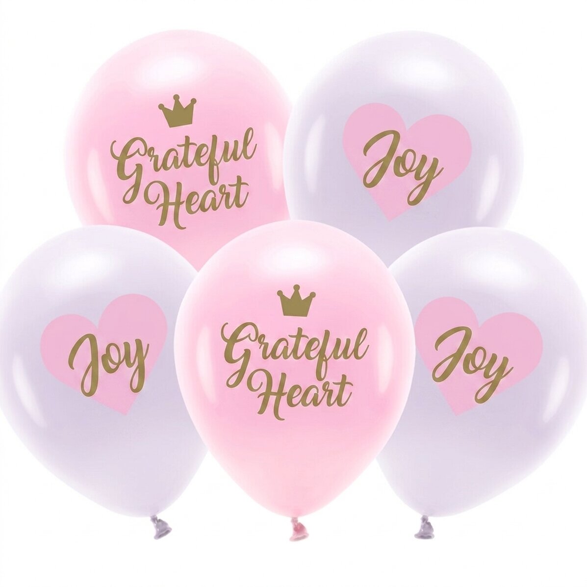 Sada 5 balónků – Birthday Pink