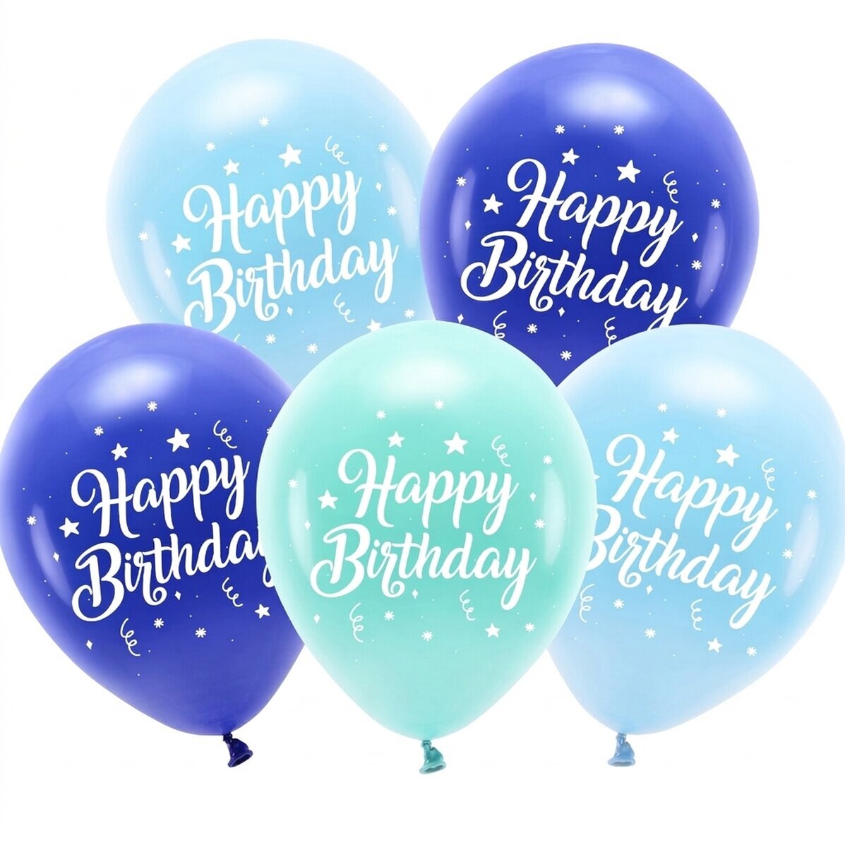 Sada 5 balónků – Birthday Blue