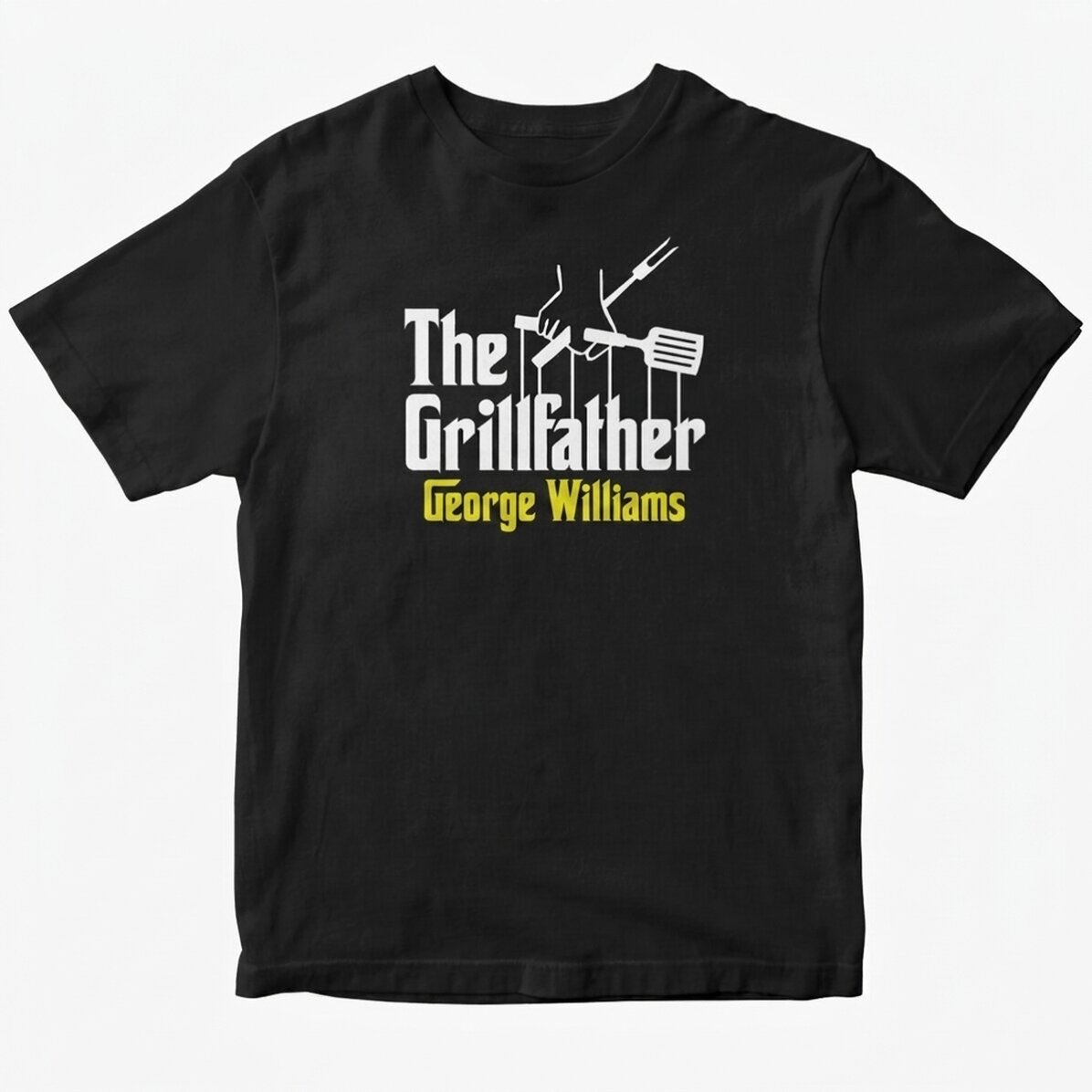 Bavlněné tričko s vlastním nápisem – The grillfather