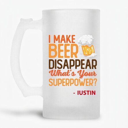 Pivní půllitr s vlastním jménem – Superpower