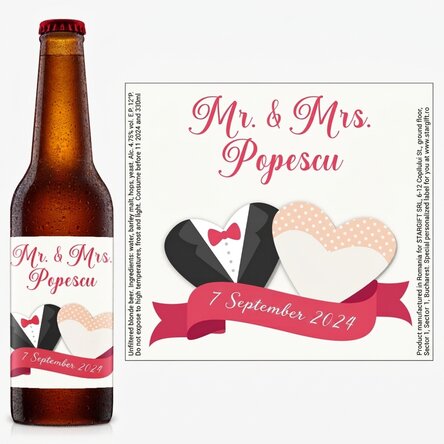 Pivo s osobním vzkazem – svatba