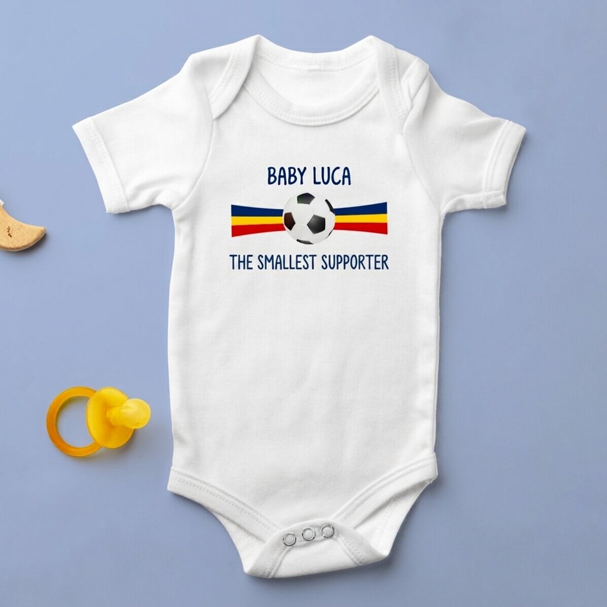 Dětské body s vlastním nápisem – Fotbal