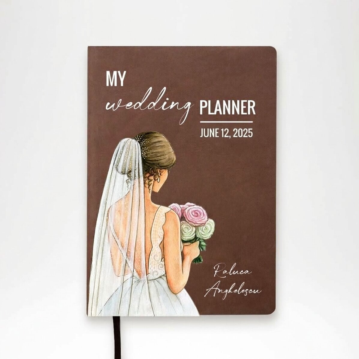 Personalizovaný diář s textem – „My wedding planner“