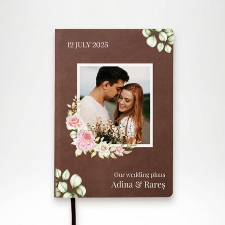 Personalised diary with text - Wedding plans