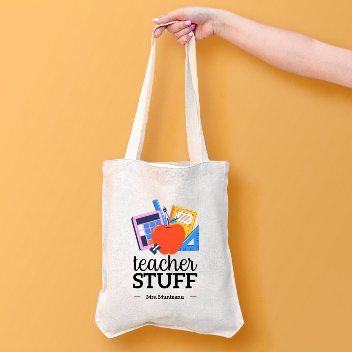 Taška s vlastním textem – Teacher Stuff