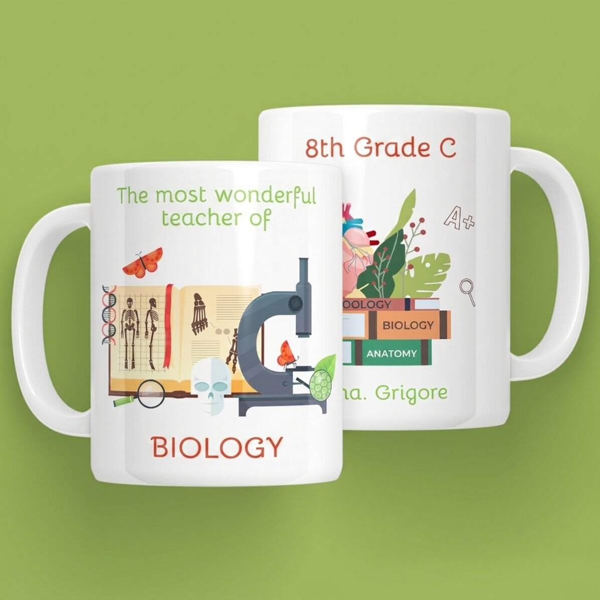 Personalizovaný hrnek s nápisem – učitel biologie