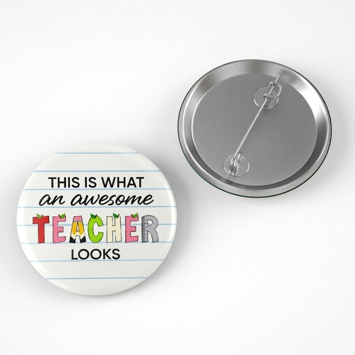 Personalizovaná placka s nápisem – Awesome teacher