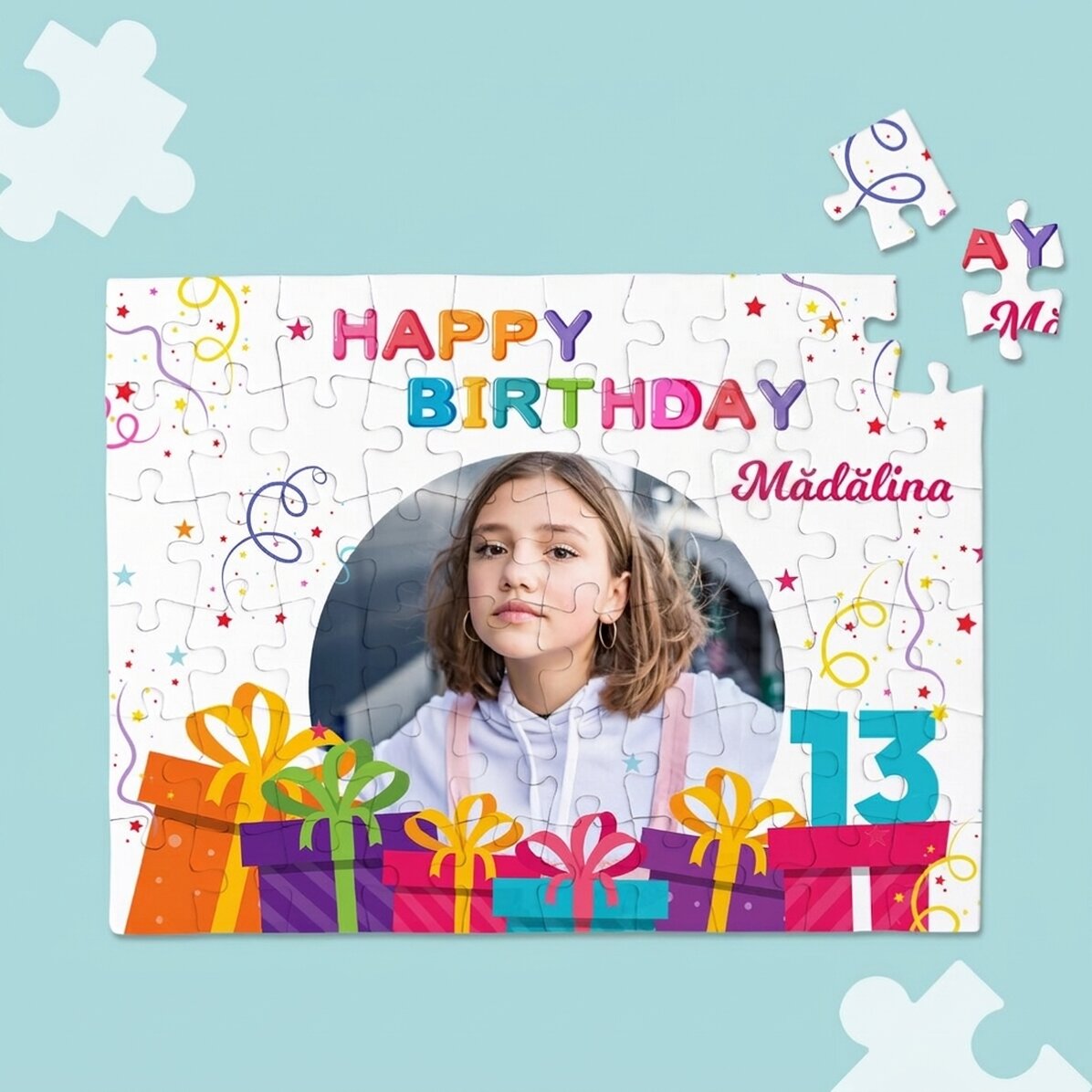 Personalizovaná skládačka s fotografií a vzkazem – Happy Birthday