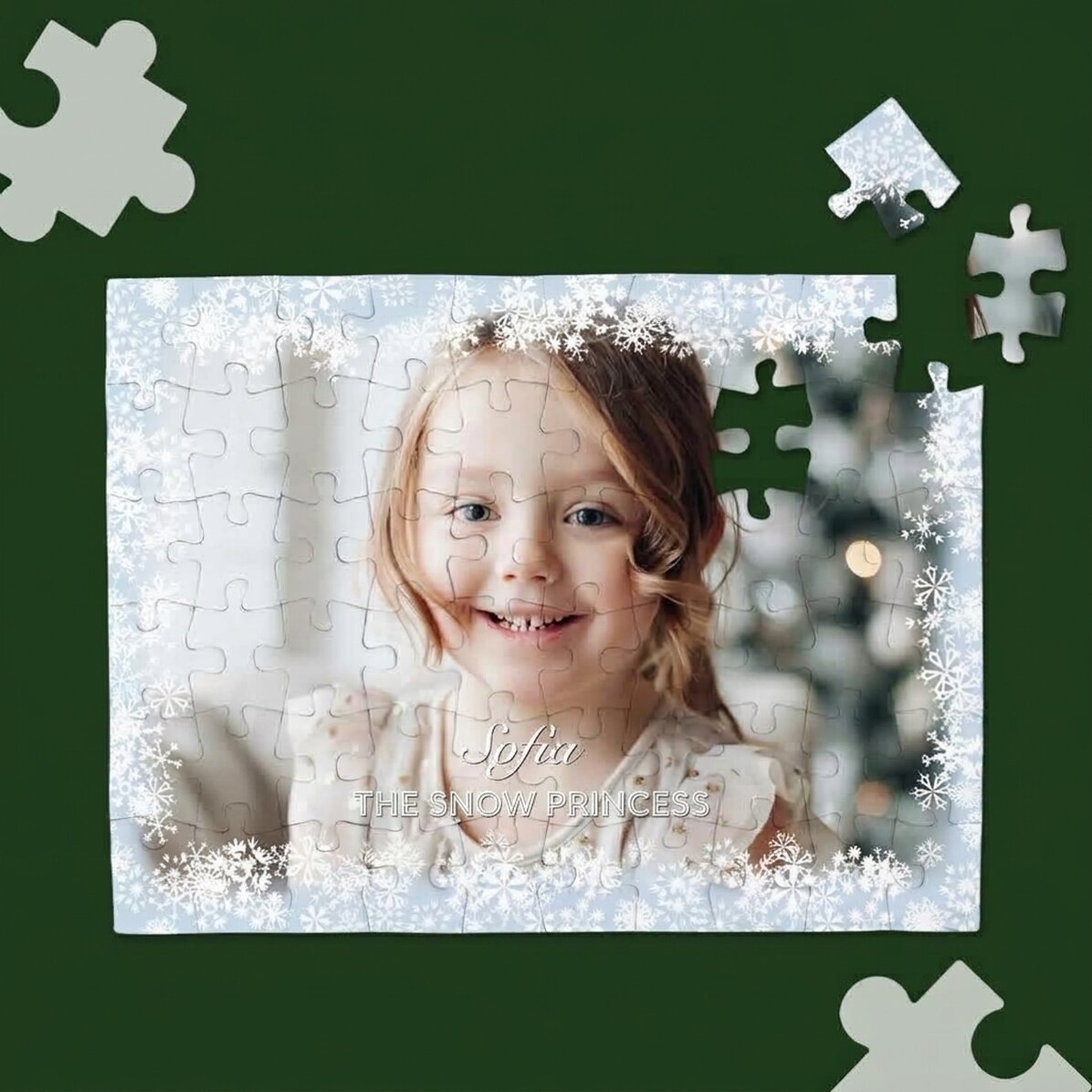 Personalizovaná skládačka s fotografií a textem – Winter