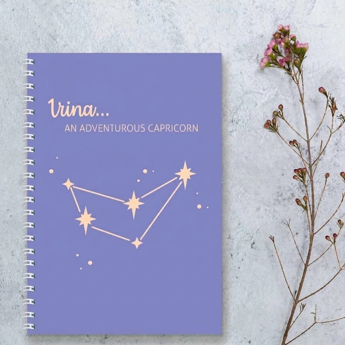 Notebook s vlastním textem – Znamení Kozoroha