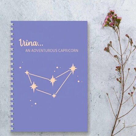 Notebook s vlastním textem – Znamení Kozoroha