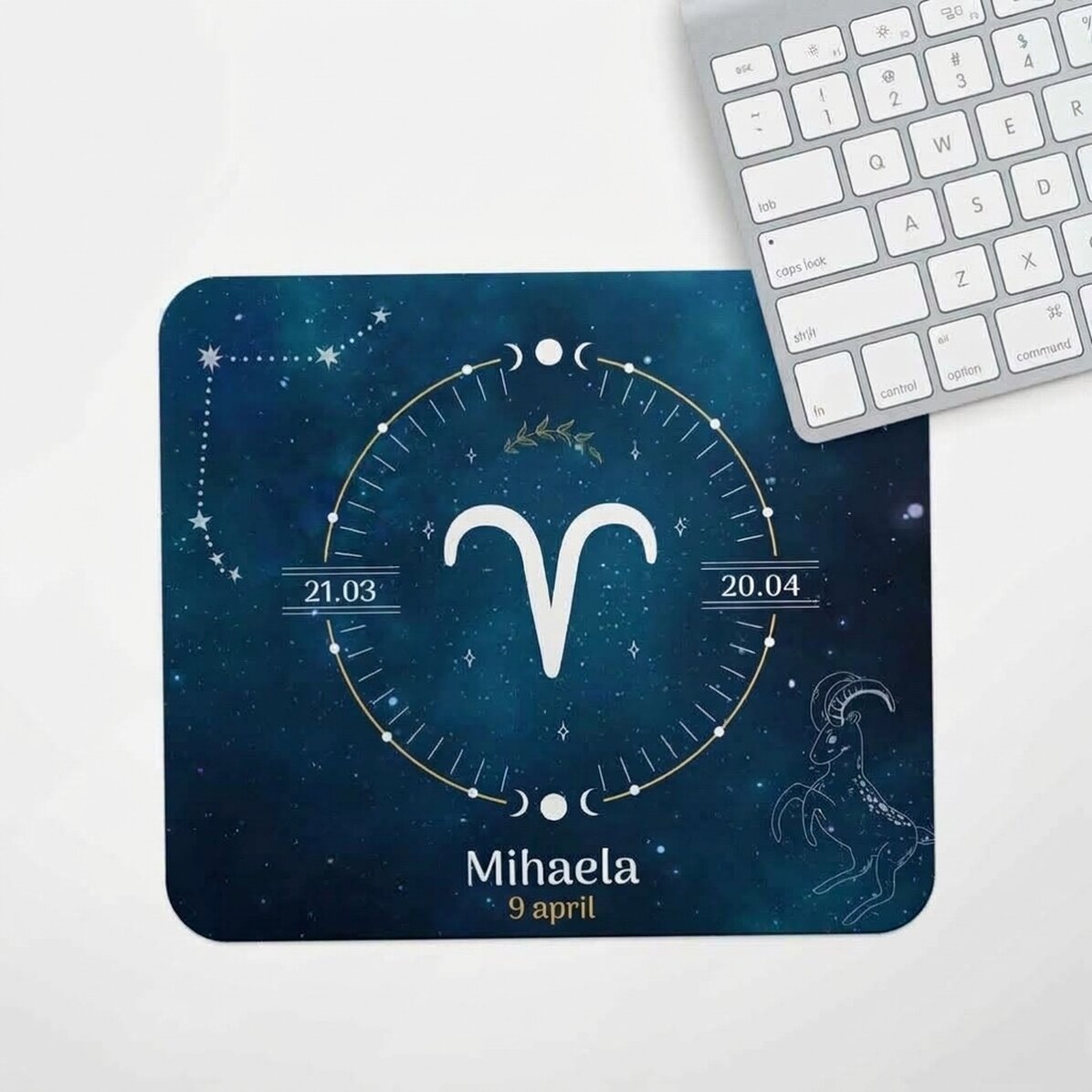 Personalizovaná podložka pod myš s textem – znamení Berana