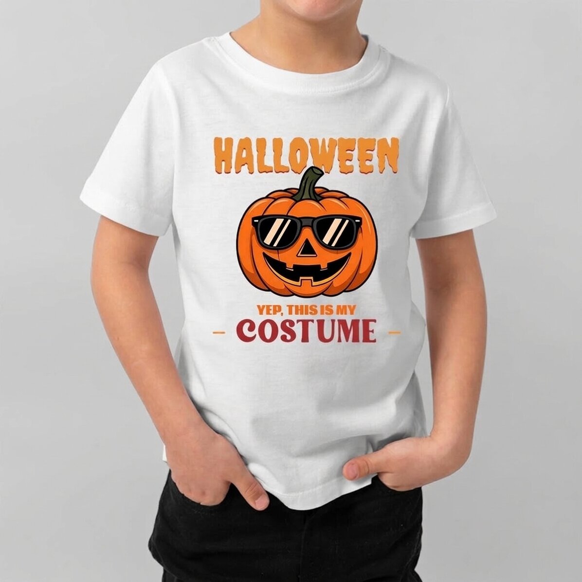 Dětské bavlněné tričko s vlastním textem – This is my costume