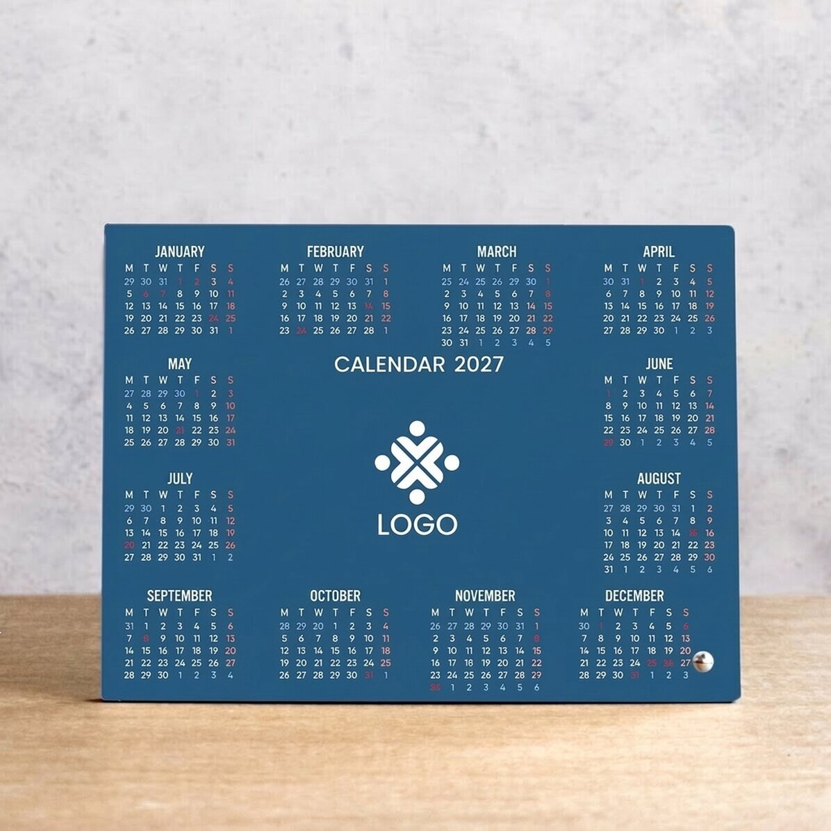 Personalizovaný stolní fotorámeček s logem a kalendářem