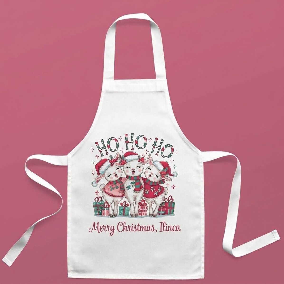 Dětské tričko s vlastním textem – HO HO HO!