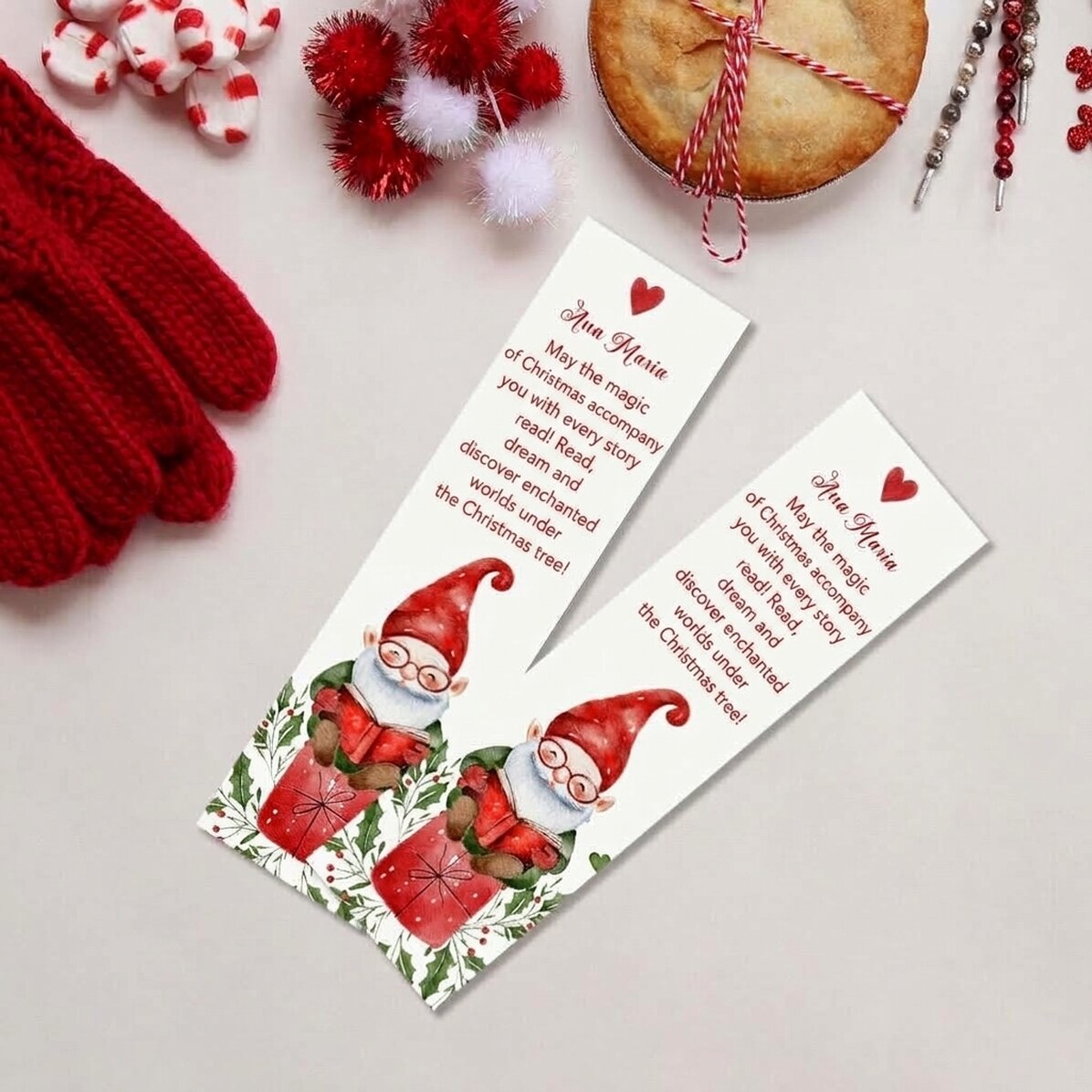 Personalizovaná záložka s textem – Santa Claus